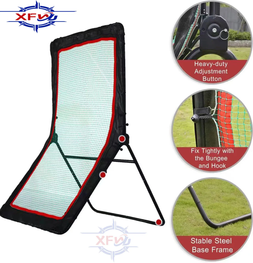 Portable Baseball Softball Training Rebounder Net Adjustable Y Shape Lacrosse Goal