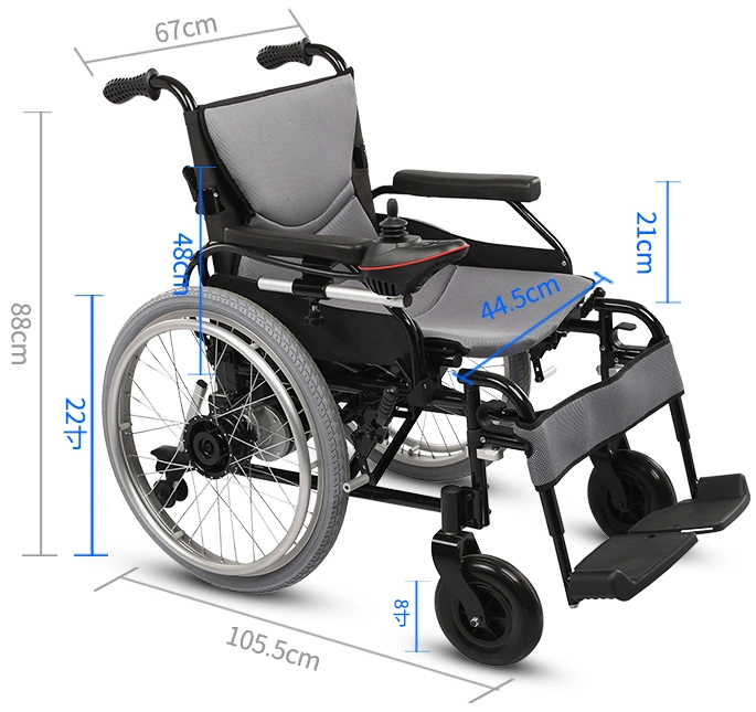 Electric Wheelchair Foldable and Lightweight Wheel Chair Portable Elderly Care Products Rolstoel Fauteuil Roulant