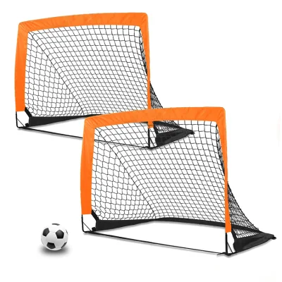 Mini-Pop-up-Fußballtore, tragbar, faltbar, Doppeltor